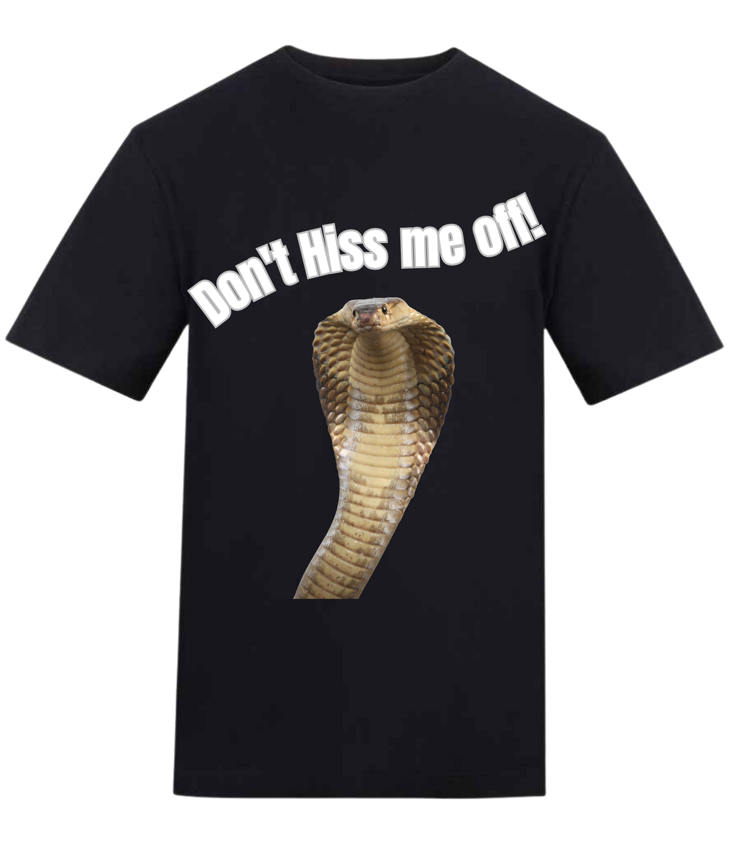 Official Bristol Reptile Encounters “Don’t Hiss Me Off!” Cobra T-Shirt (Adults)