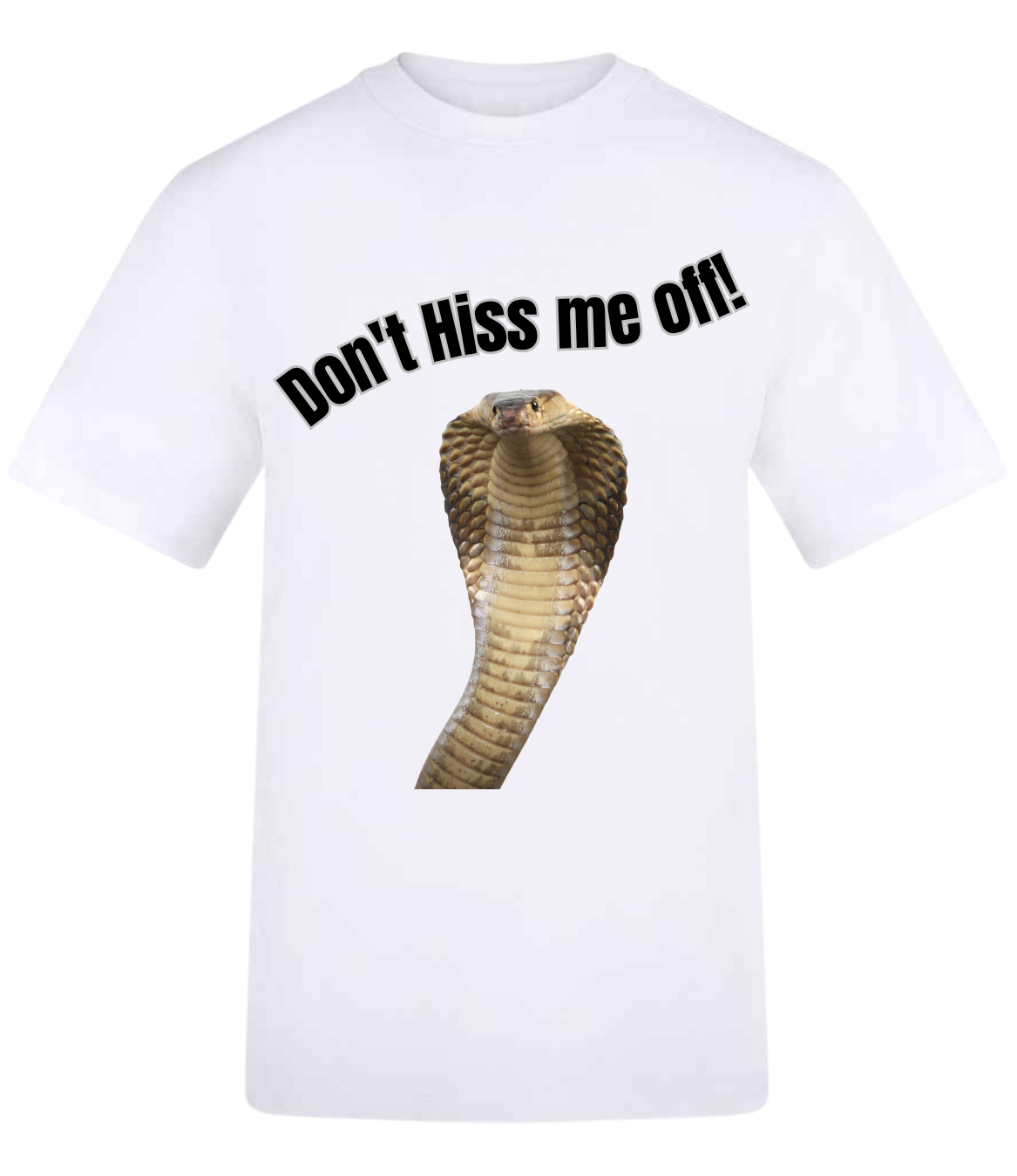 Official Bristol Reptile Encounters “Don’t Hiss Me Off!” Cobra T-Shirt (Adults)