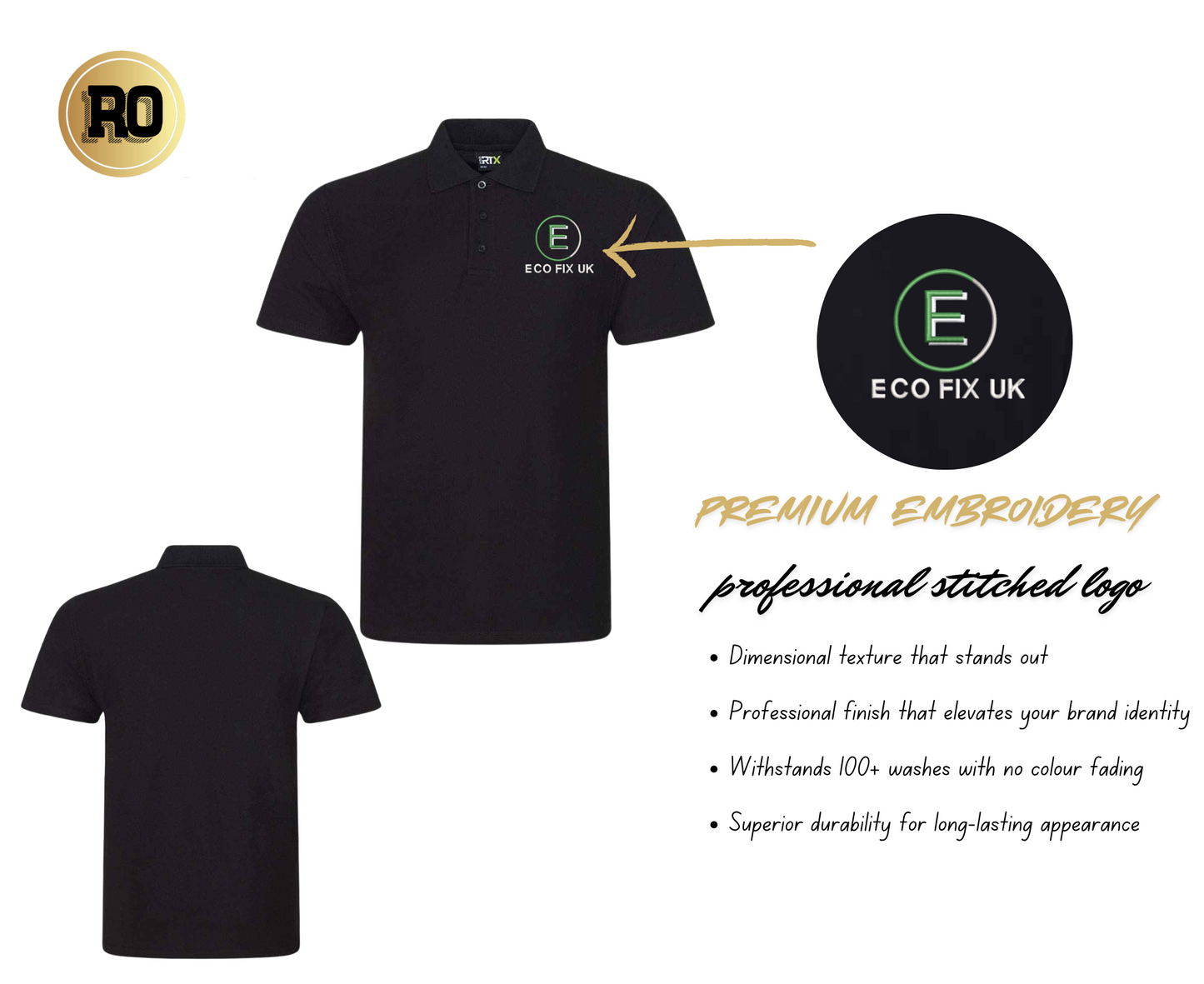Eco Fix UK Pique Polo