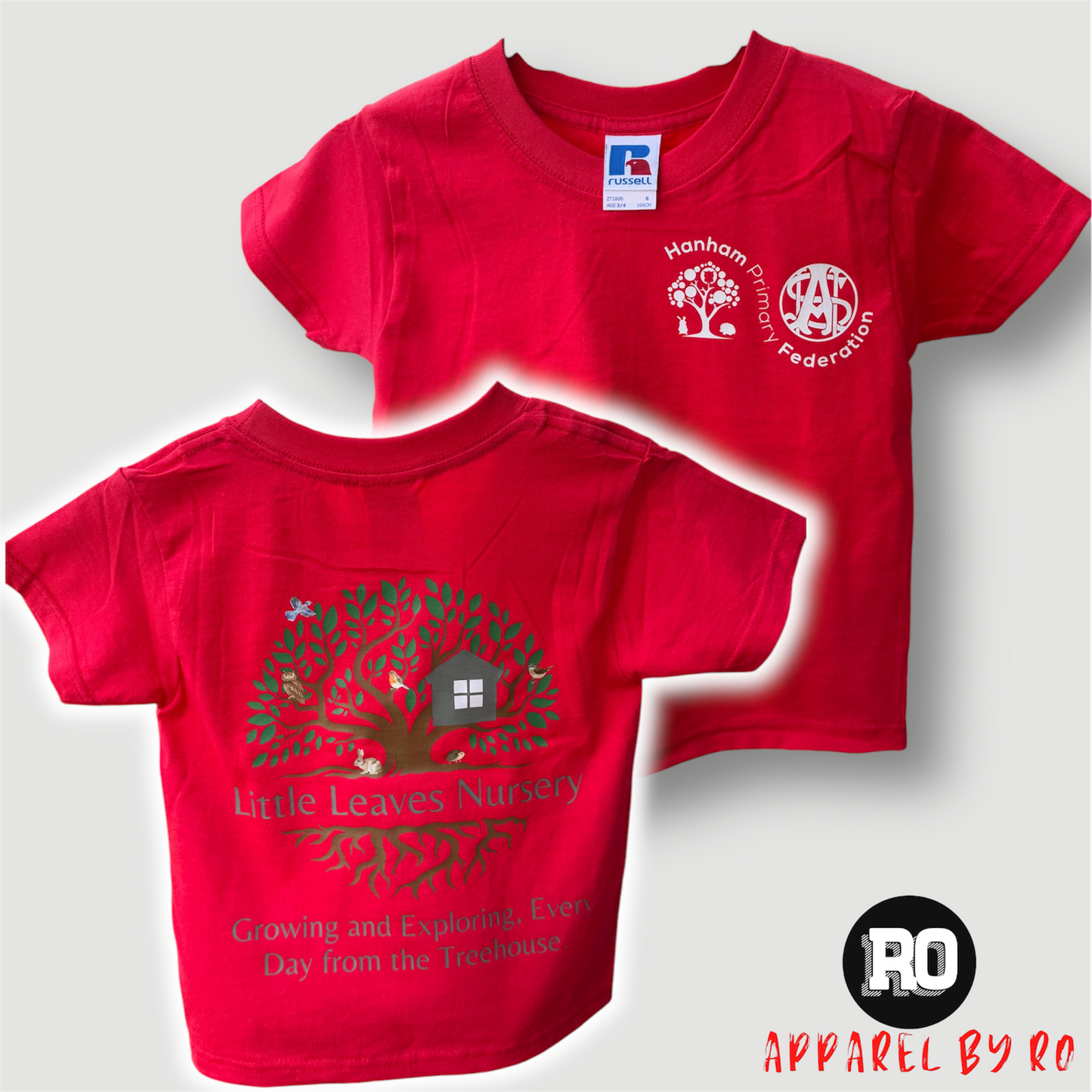Hanham Primary Little Leaves Nursery T-Shirt | Child & Adult Sizes | Apparel By Ro