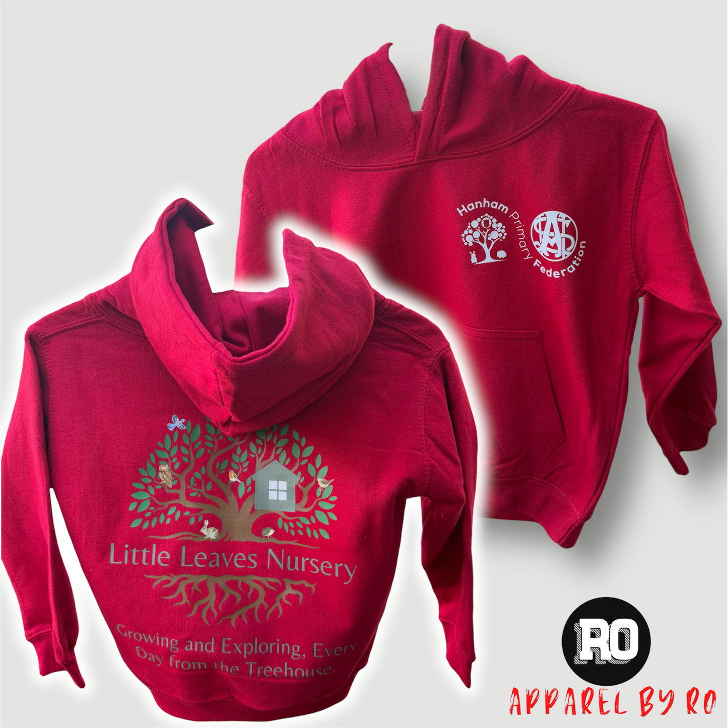 Hanham Primary Little Leaves Nursery Hoodie | Child & Adult Sizes | Apparel By Ro