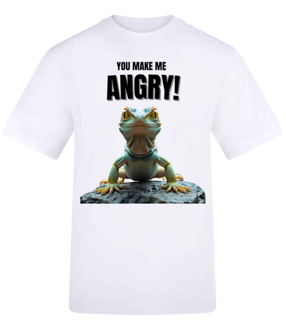 Official Bristol Reptile Encounters “You Make Me ANGRY!” Gecko T-Shirt (Kids & Adults)