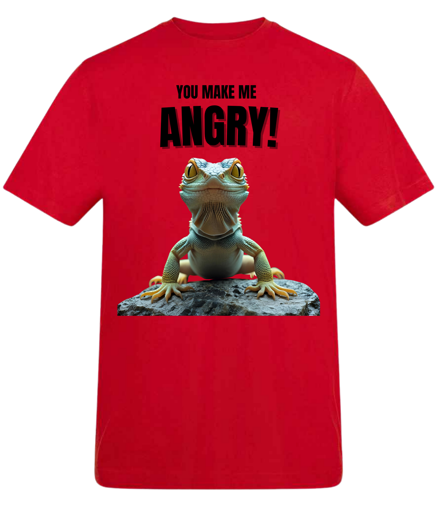 Official Bristol Reptile Encounters “You Make Me ANGRY!” Gecko T-Shirt (Kids & Adults)