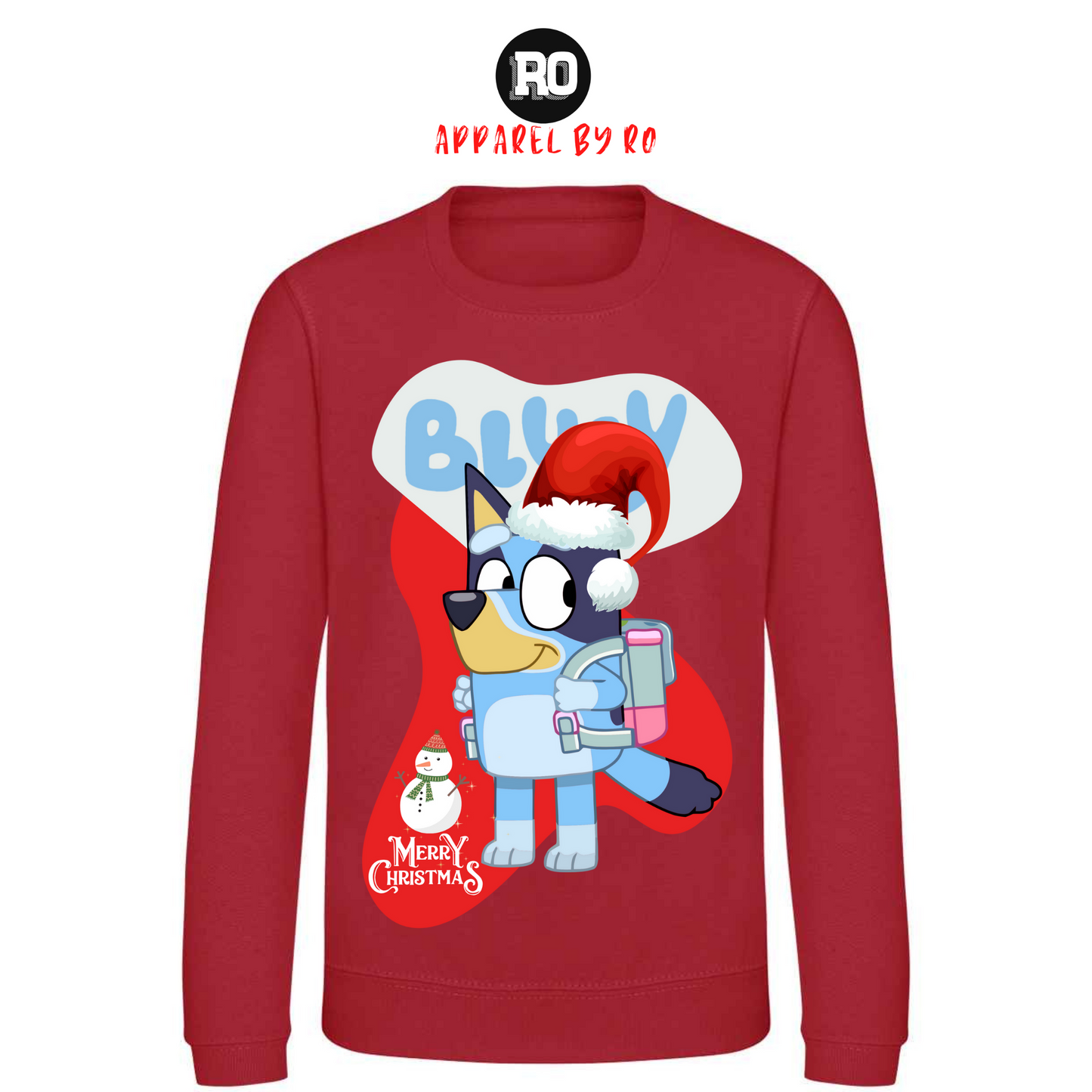 Kids' "Merry Bluey Christmas" Christmas Jumper