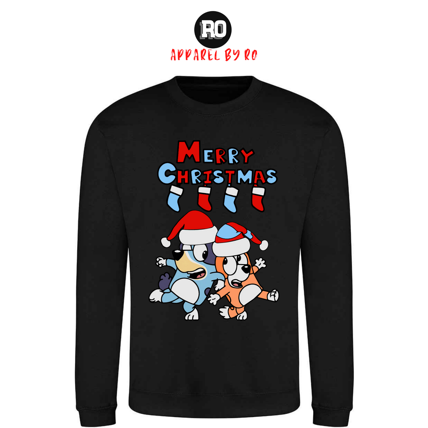 Kids' "Bluey & Bingo's Merry Christmas" Christmas Jumper