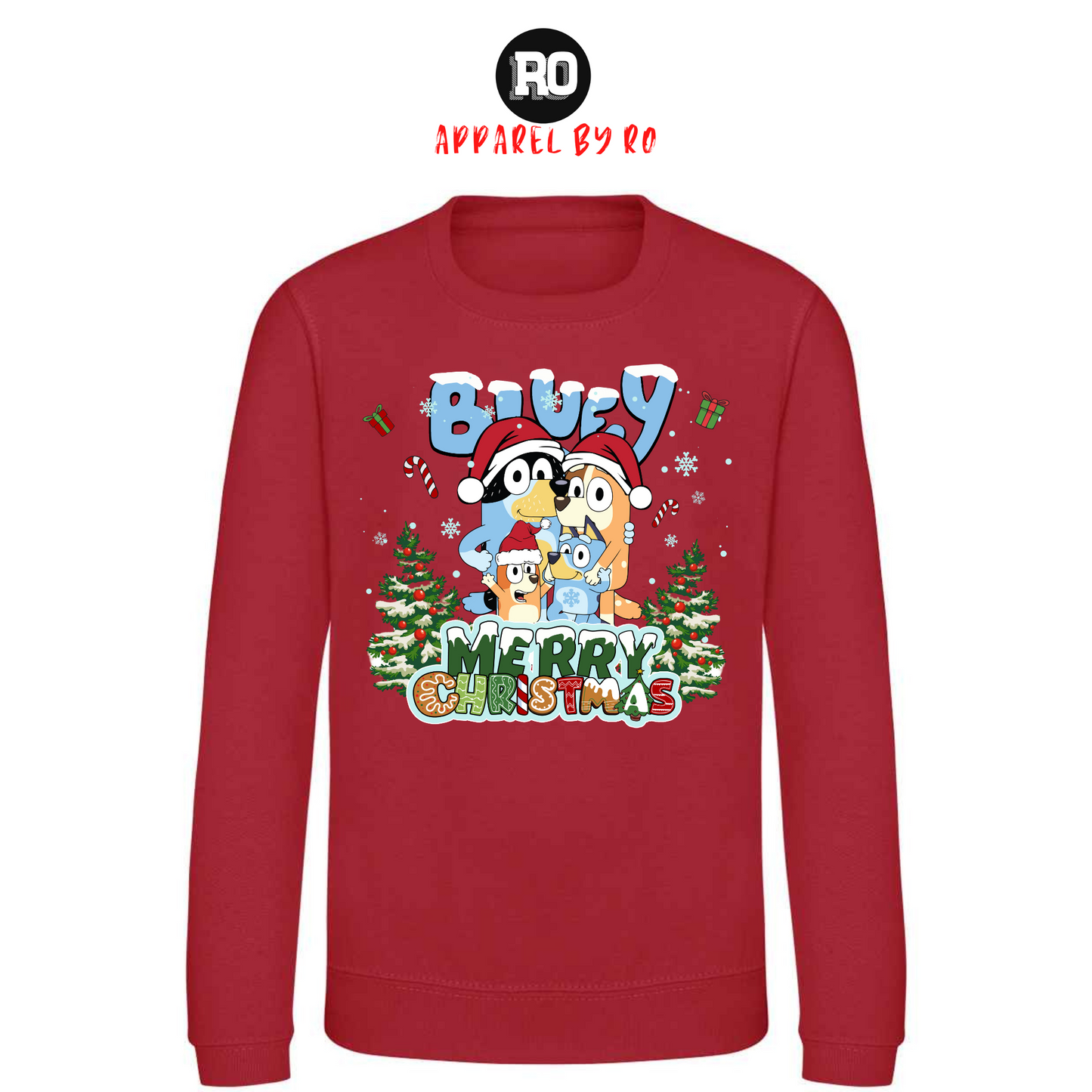 Kids' "Bluey's Christmas Selfie" Christmas Jumper