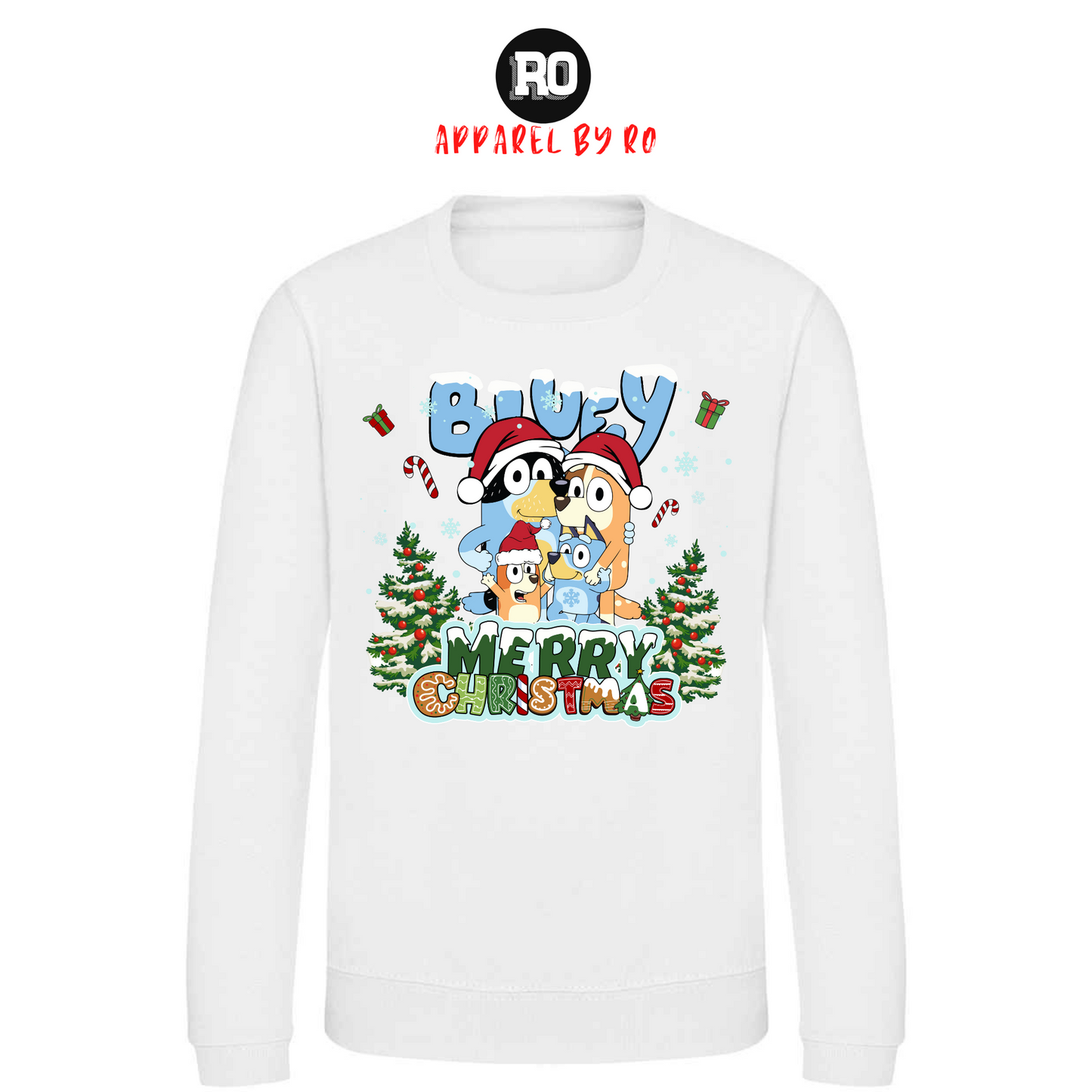 Kids' "Bluey's Christmas Selfie" Christmas Jumper