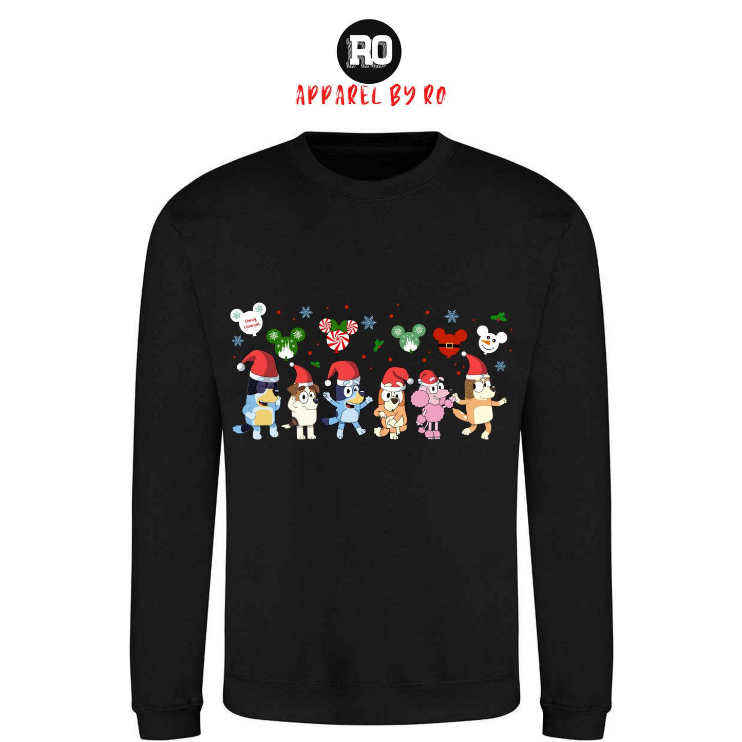 Kids' "Bluey's Disney Christmas Parade" Christmas Jumper