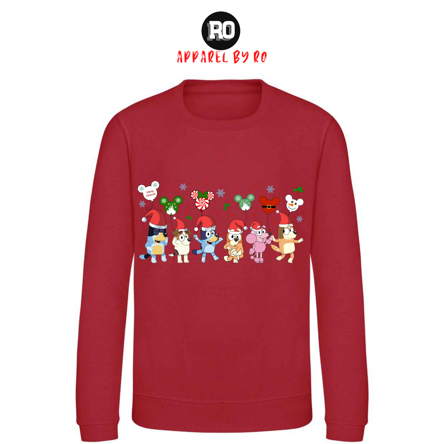 Kids' "Bluey's Disney Christmas Parade" Christmas Jumper