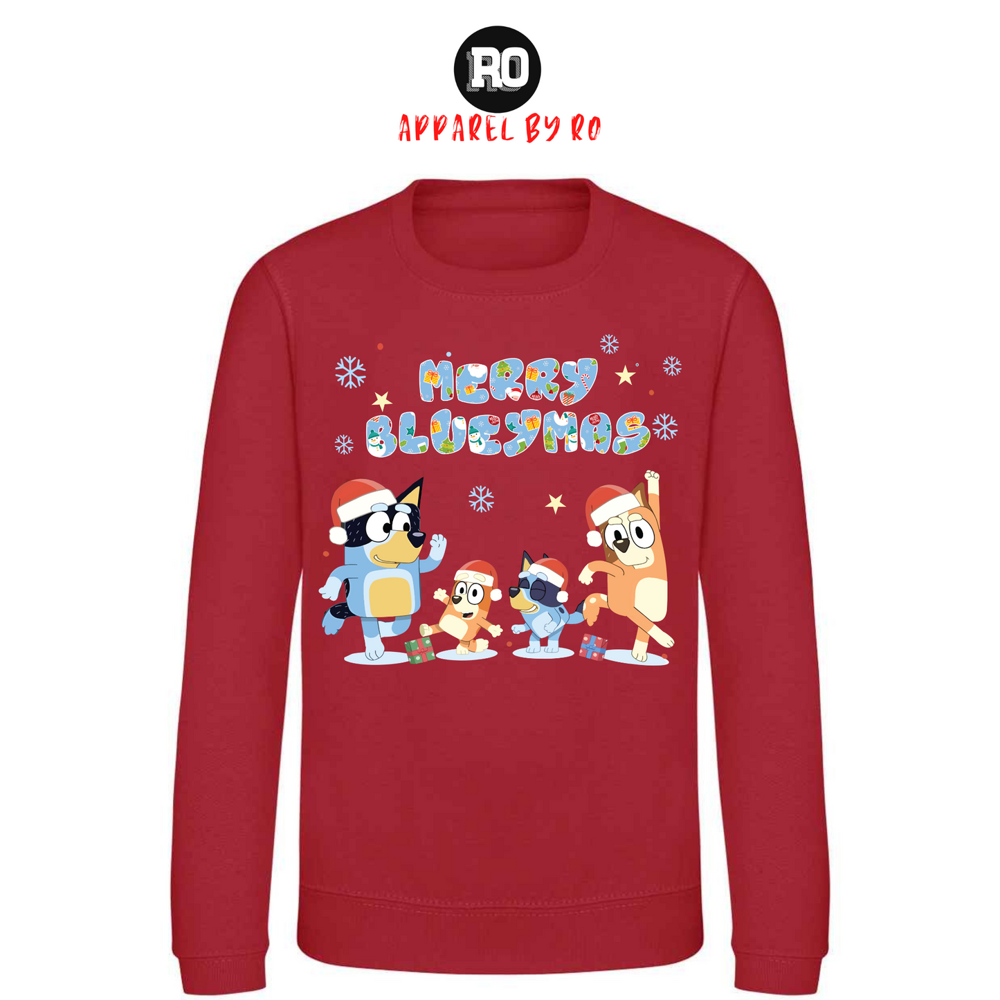 Kids' "Merry Bluey-mas" Christmas Jumper