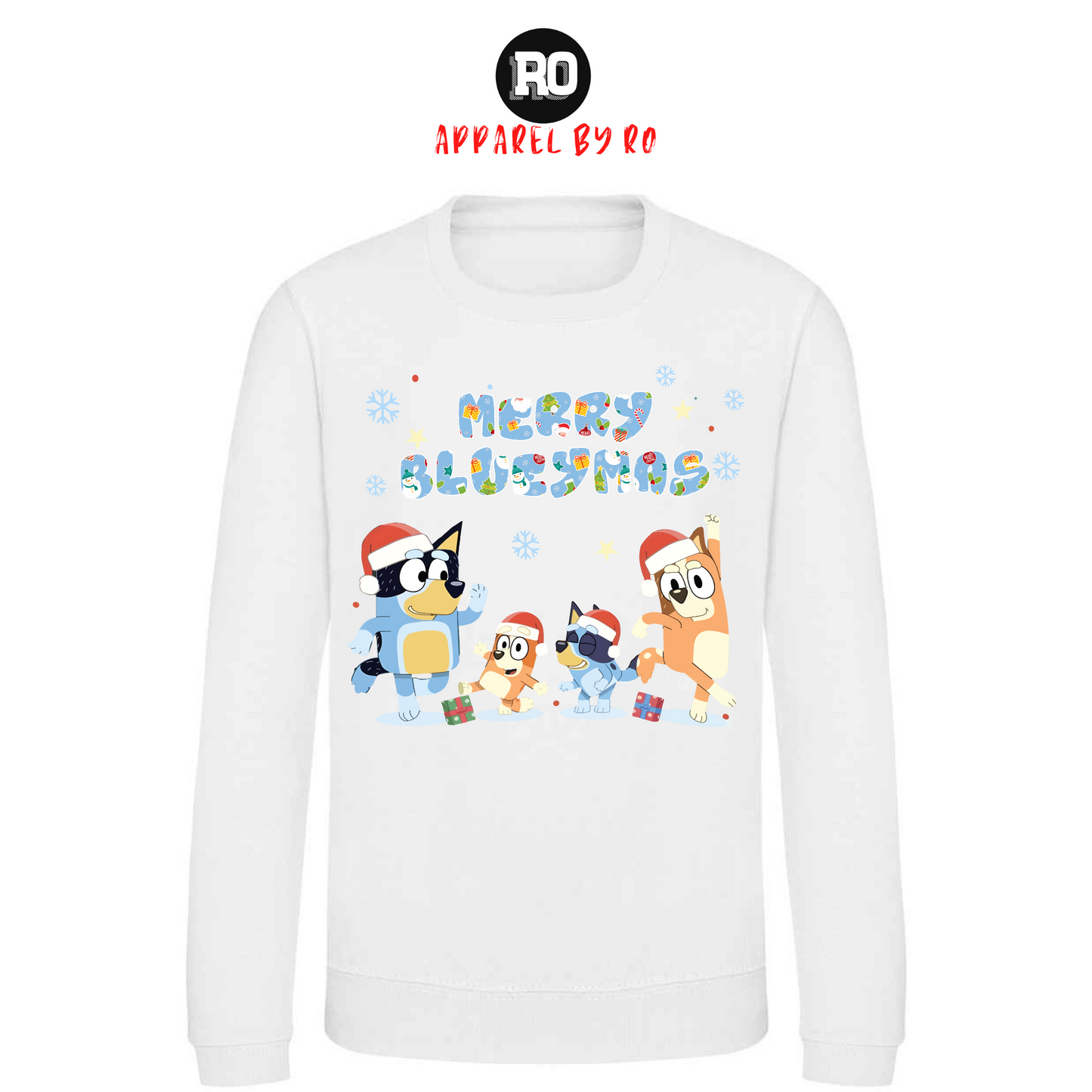 Kids' "Merry Bluey-mas" Christmas Jumper