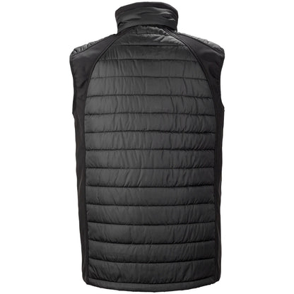 Back view of the West Wick FC padded gilet