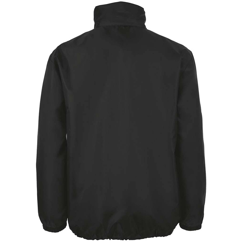 Back view of the West Wick FC rain jacket