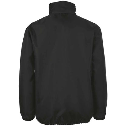 Back view of the West Wick FC rain jacket