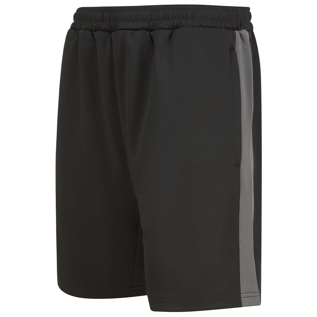 Angled view of the West Wick FC training shorts